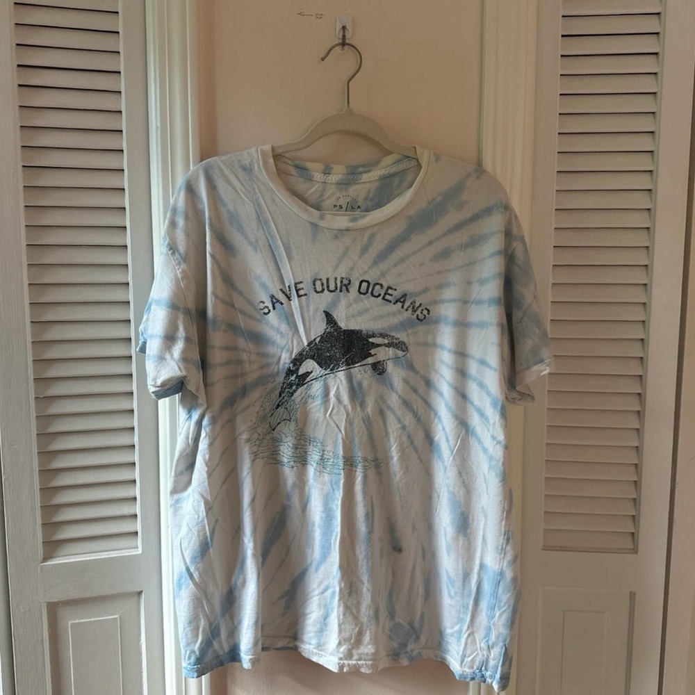 PacSun Save Our Oceans Tie-Dye T-Shirt, one size fits all